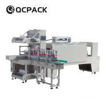 Glass bottle with tray shrink packaging machine